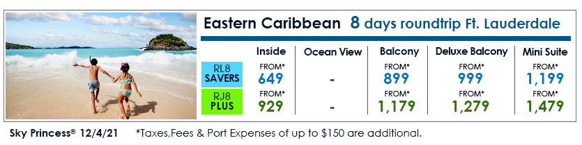 Princess Cruises：Cruise Deals and Air Steals!