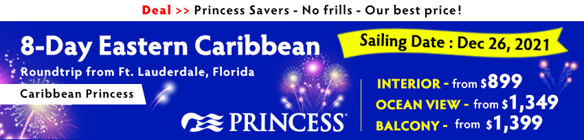 Princess Cruises：Cruise Deals and Air Steals!